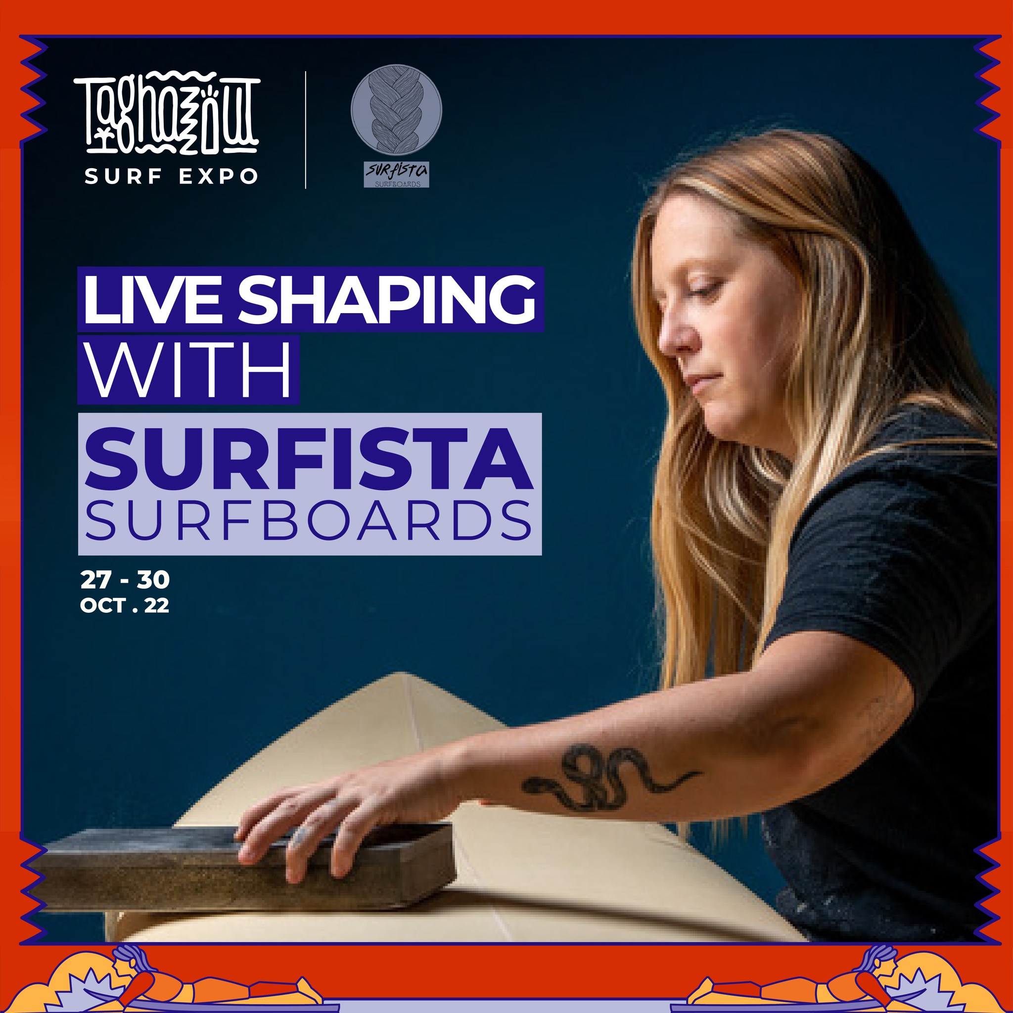 Live shaping with Surfista in Morocco