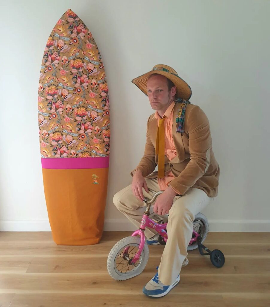 Tom surfboard tricycle cover design